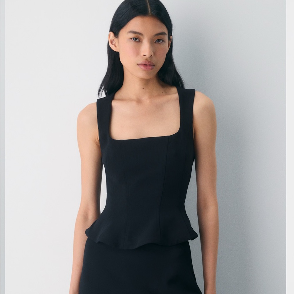 Aritzia Wilfred Bustier Peplum top, M